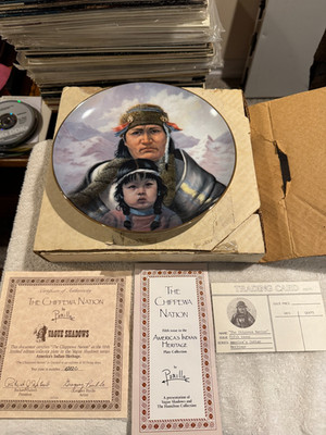 1987 THE CHIPPEWA NATION PLATE PERILLO 1ST ISSUE - VERY GOOD!!!