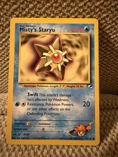 Pokemon Misty’s Staryu Vintage Gym Heroes Pokemon Card #90/132