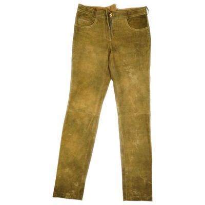 Spieth & Wensky 34 L32 Lederhosen Brown Ladies Trachten Oktoberfest Leather W26 XS S