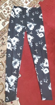 Eye Candy Women's floral Black Stretchable Casual Leggings Size S A-1