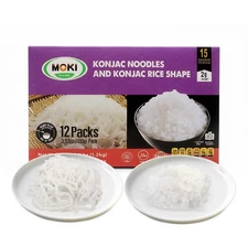 MOKI Shirataki Konjac Noodles Rice, Low Calorie,Keto Gluten Free,... 