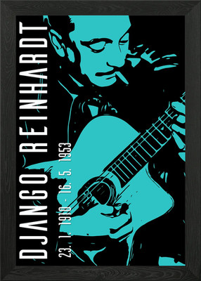 Django Reinhardt Gerahmtes Wandbild Poster Leinwanddruck Bild