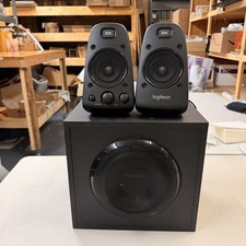 Logitech Z623 THX 2.1 Speaker System w/ Subwoofer 200W Tested Working