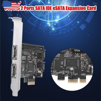 PCIe to 2 Ports SATA IDE eSATA RAID Controller Cards PCI Express Expansion Card