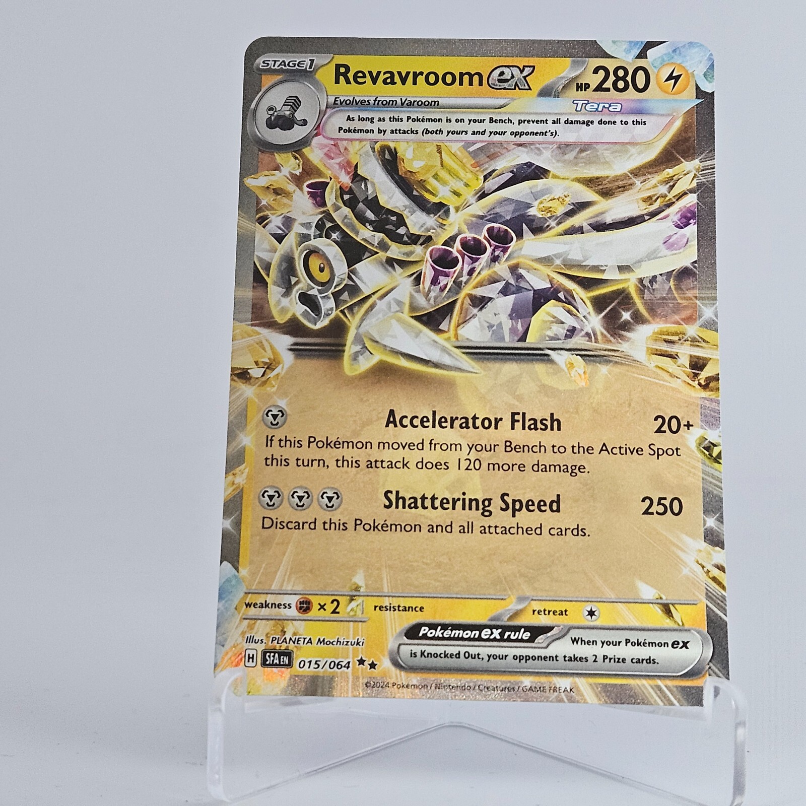 Pokemon Revavroom ex 015/064 Shrouded Fable Double Rare