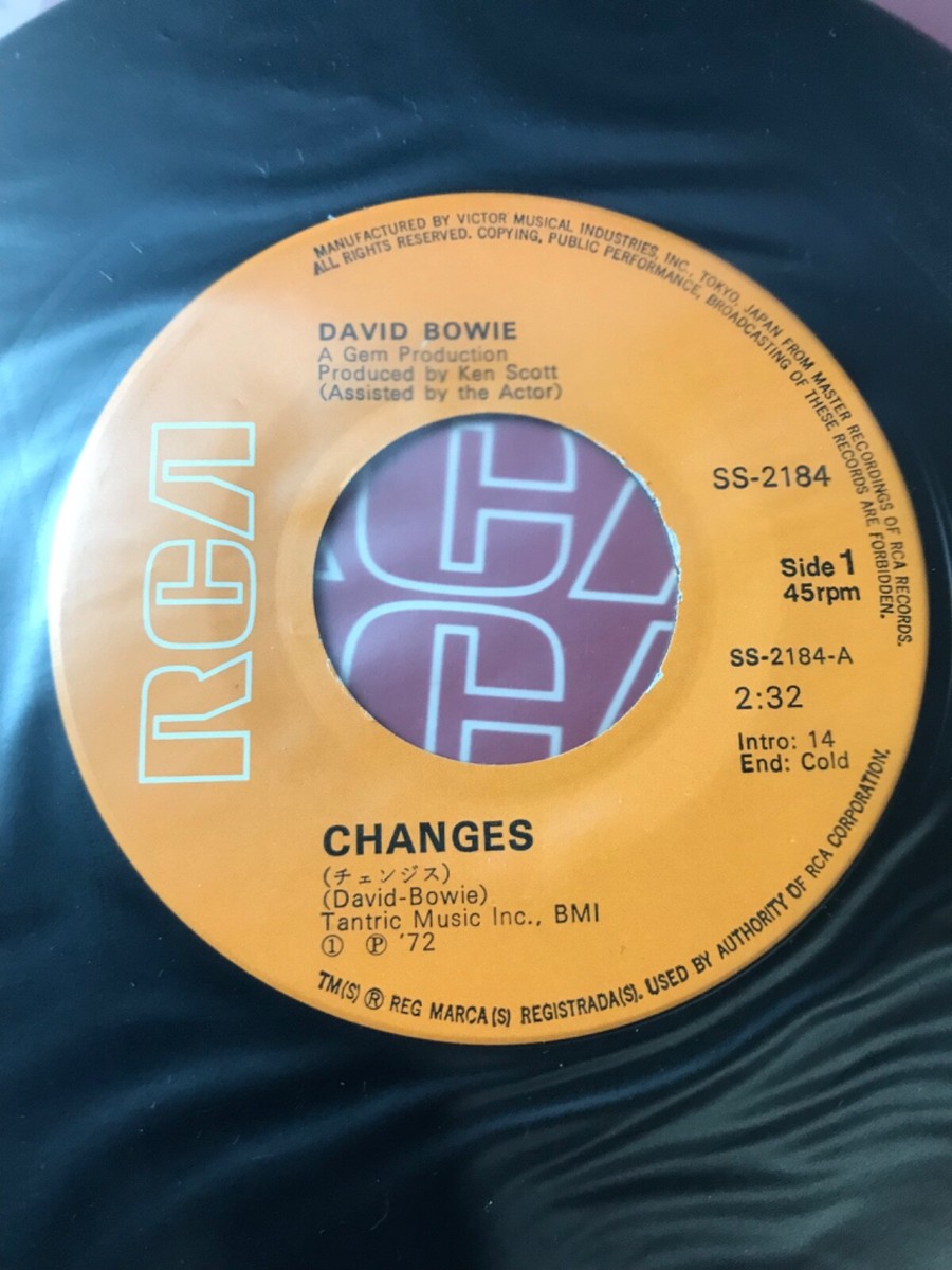DAVID BOWIE CHANGES / ANDY WARHOL JAPAN RCA SS-2184 | eBay