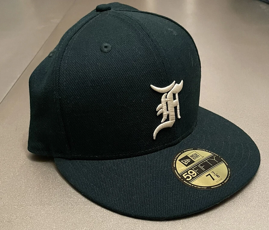 Black fear of god fitted hat Clearance