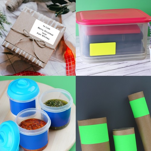 Etichette Portaoggetti Spostamento Codifica Colore Rettangolo Nome Tag Adesivi 102mm x 51mm - Foto 5 di 36