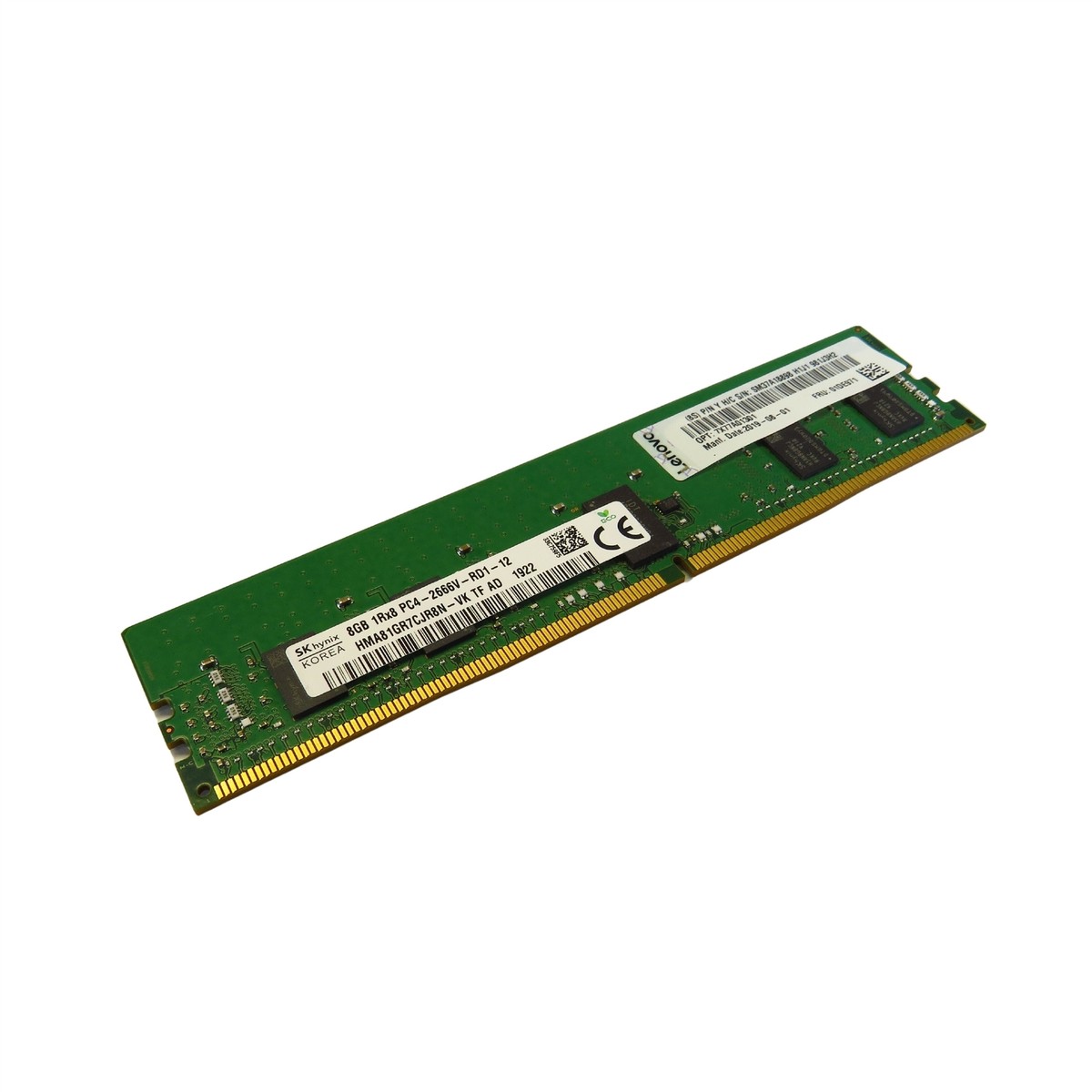 Lenovo 01DE971 7X77A01301 8GB 1Rx8 PC4-2666V 2666MHz DDR4 ECC