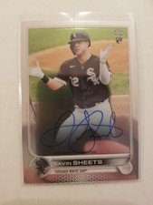 2022 Topps Chrome Autograph Gavin Sheets RC #RA-GS Auto Chicago White Sox