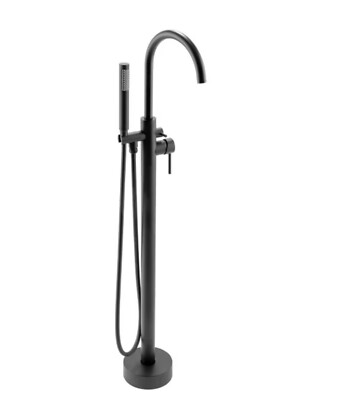 AKDY TF0042 46'' Freestanding Floor Mounted Bath Tub Filler Faucet with Wand