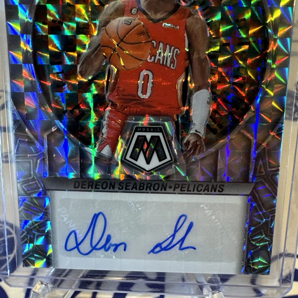 2022-23 Dereon Seabron Mosaic ROOKIE AUTO SCRIPTS PRIZM (hc231349) - Image 2 of 4