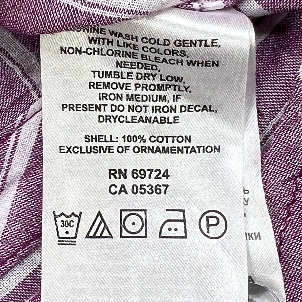 MOUNTAIN HARDWARE Blouse Women's XS Shirt Daralake Stripe Button Roll