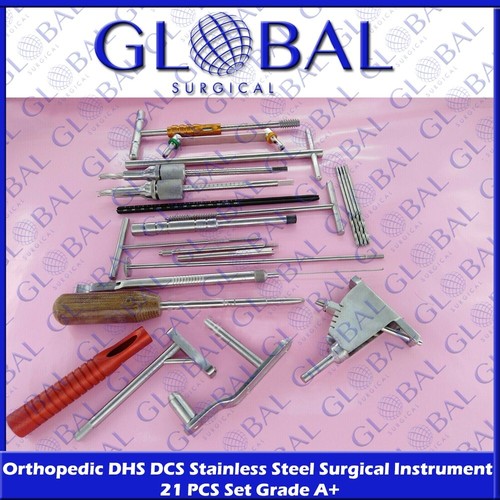 Orthopedic DHS DCS Stainless Steel Surgical Instrument 21 PCS Set Grade ...