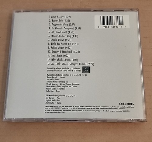 Wynton and Ellis Marsalis CD 1995 Joe Cool's Blues Columbia Records The Peanuts - Picture 4 of 4