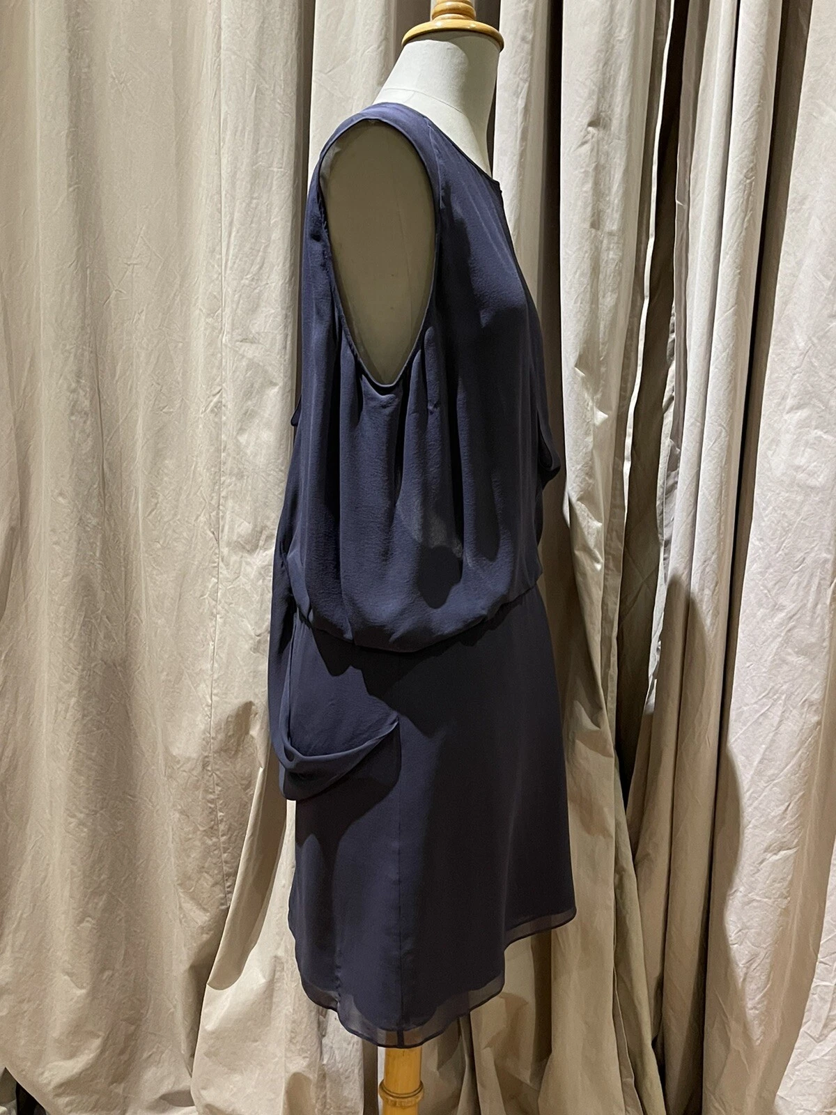 Abito contorsione drappeggiato in seta Acne Studios taglia 42 euro indossato una volta appena lavato a secco