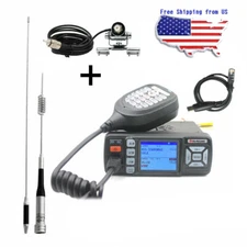 BAOJIE BJ-318 Mini Car UHF VHF Dual Band Mobile 2 Way Ham Radio with Antenna Set