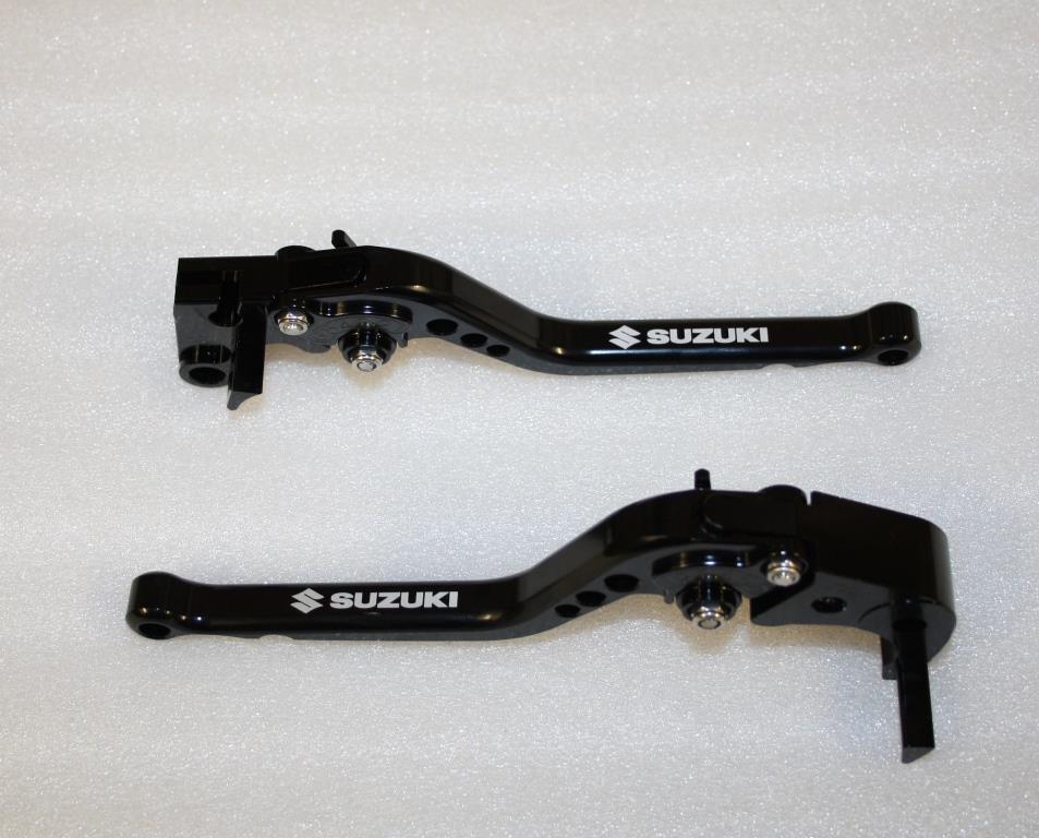 Leviers frein embrayage Suzuki GSX-S 1000 noirs avec logo