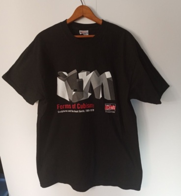 Vintage Salvador Dali Cubism Museum 90s Graphic black T Vintage Salvador Dali Cubism Museum 90s Graphic black T