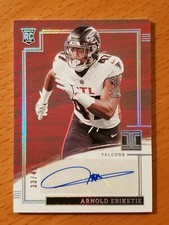 2022 Impeccable Silver Arnold Ebiketie Falcons Penn St Rookie Auto #'d 33/49