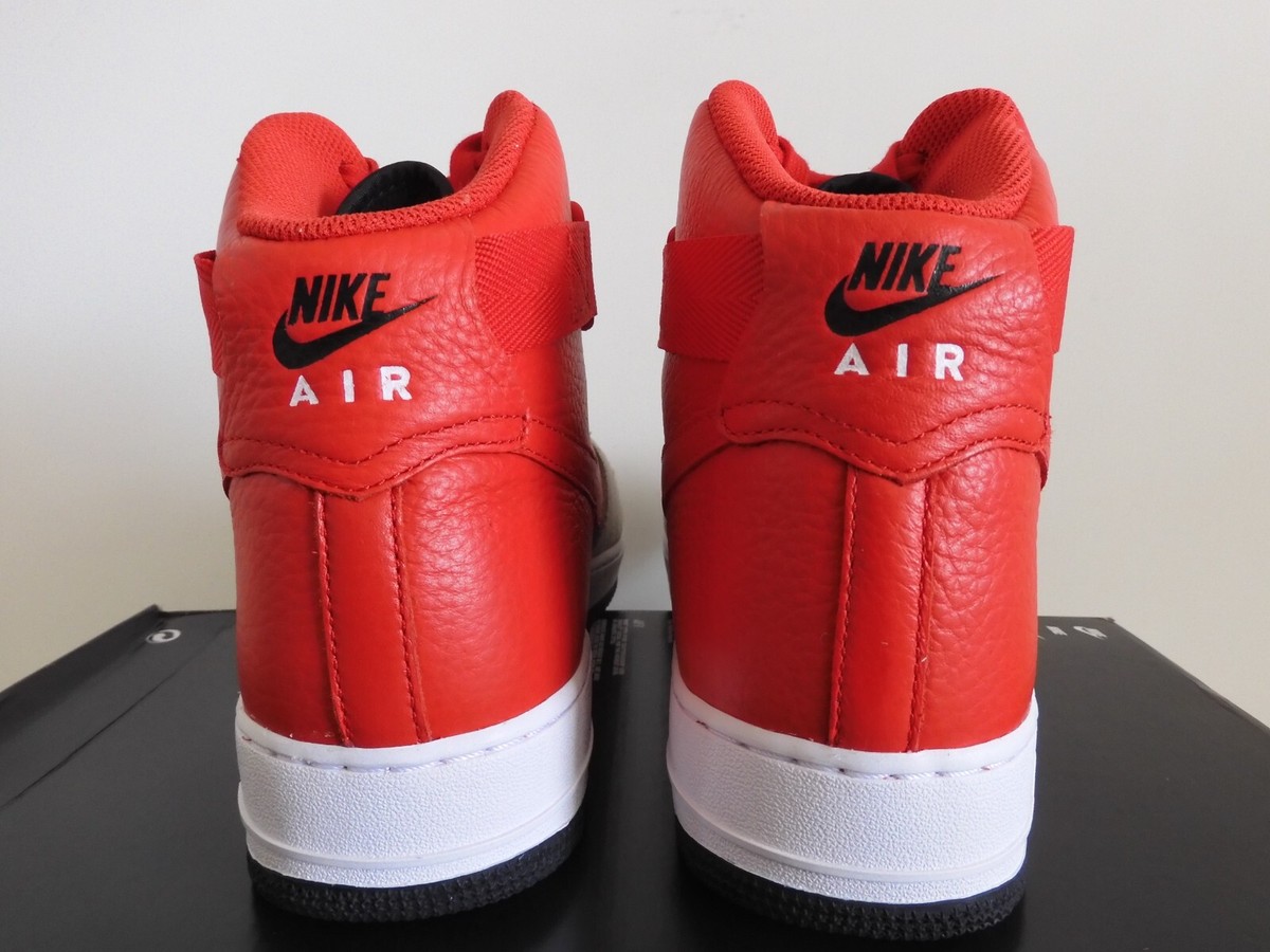 NIKE AIR FORCE 1 HIGH 07 LV8 WOLF GREY-UNIVERSITY RED-BLACK