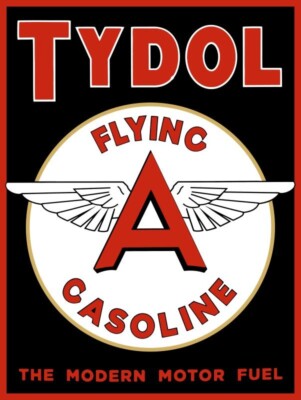 TYDOL Flying A Gasoline - Modern! NEW Metal Sign 24 x 30'' USA Steel XL Size