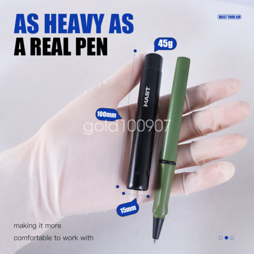 Mast Permanent Make-up Set Air Tattoo Pen Maschine T2 Batterie Cartridge Ink Kit - Bild 5 von 16