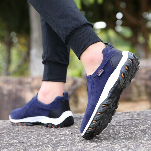 Mens Casual Breathable Loafers Shoes Running Walking Slip on Sports Sneakers Gym - Bild 14 von 49