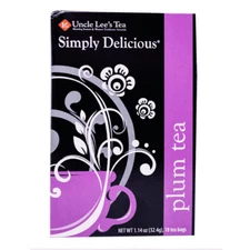 Simply Delicious Plum Tea  18 Bags By Uncle Lees Teas