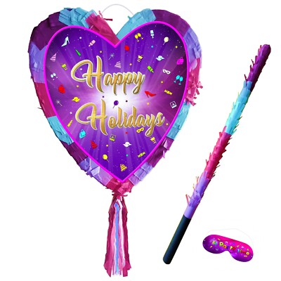 Happy Holidays Herz Pinata Party Smash Spiel Sommer Spaß Event Urlaub Reisen UK