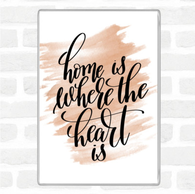 Home Is Where The Heart Is Zitat Jumbo Kühlschrankmagnet