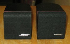 Pair of BOSE Single Cube Redline Black Speakers