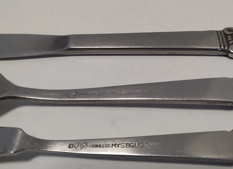 Hanford Forge Японии Mystique из нержавеющей стали ужин вилка масло нож ужин нож лот - Изображение 4 из 4