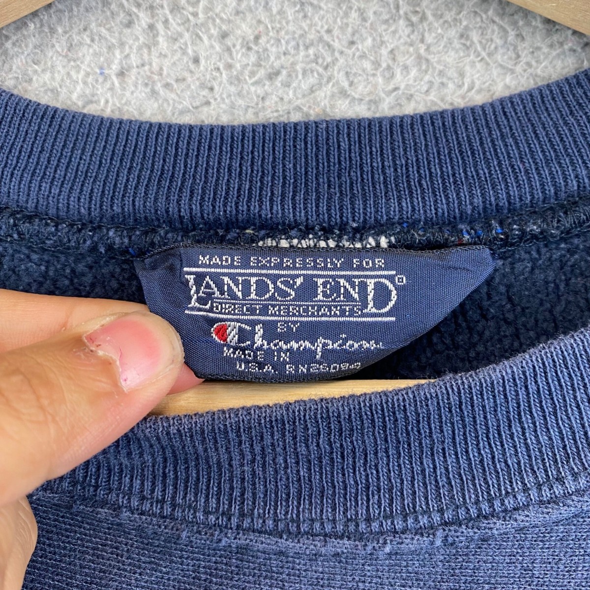 Vintage Lands End by Champion Sweatshirt Mens XL Reverse Weave