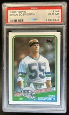 1988 Topps Brian Bosworth Rookie RC #144 Seahawks PSA 10 GEM MINT