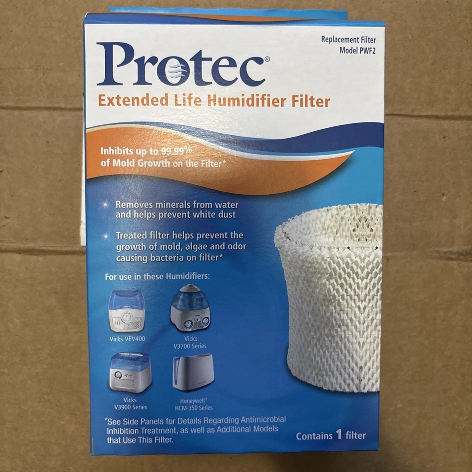 Bundle Protec Extended Life Humidifier Filter #PWF2 + 1 Cleaning Fish New In Box - Image 2 of 4