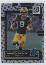 2022 Panini Donruss Optic Rated Rookie Stars Prizm Christian Watson #219 ni4