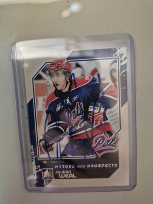 Jordan Weal Signed ITG In The Game Rookie Signature Auto Autograph Regina Pats 