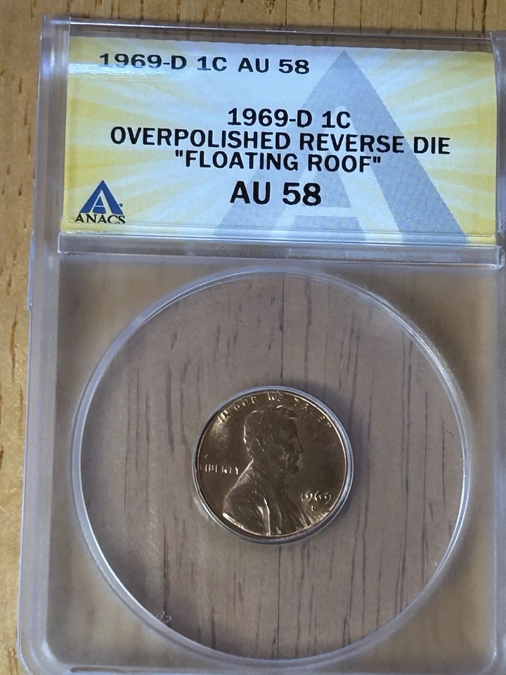 coin 1969 D Penney  AU 58 - Image 3 of 4