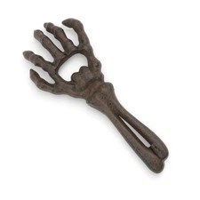 Cast Iron Skeleton Hand Bottle Opener – Halloween Gothic Bar Tool Decor Gift
