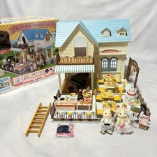 Sylvanian Families Dream Shop House Gift Set Japan Vintage w/ Accessories