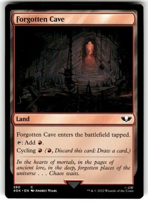 Forgotten Cave Universes Beyond: Warhammer 40000 Regular MTG