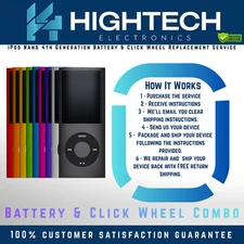iPod Nano 4th Generation Battery & Click Wheel Replacement Service 
