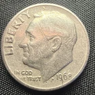 1968 Roosevelt Dime No Mint Mark Circulated Condition