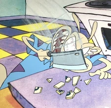 Rockos Modern Life Production Cel Kitchen Cutting Nickelodeon Art