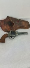 Vintage 1950s Official Lone Ranger Leather Holster with Edison Giocattoli 50019