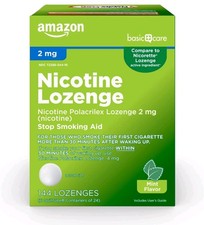 Amazon Basics Nicotine Polacrilex Lozenge 2mg - 216ct Mint Exp: 09/27