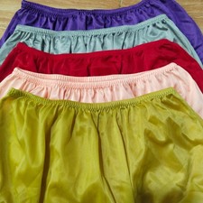 5 Nylon Panties/ High Waisted/ Double Nylon Layer Crotch/Assorted Colors/ XL