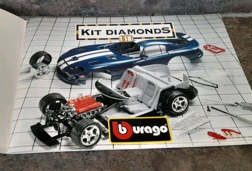 Burago Model Kit 1997 Catologue Brochure 1:18 Kit Diamonds & 1:24 Kit Bijoux - Picture 3 of 6