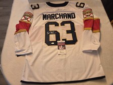 BRAD MARCHAND signed PANTHERS custom jersey JSA COA SIZE XL